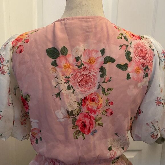 Hemant& Nandita rose floral embroidered top, XS - Picture 12 of 16